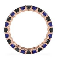 Eternity Emerald Cut U Prong Caila Band