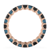 Eternity Emerald Cut U Prong Caila Band