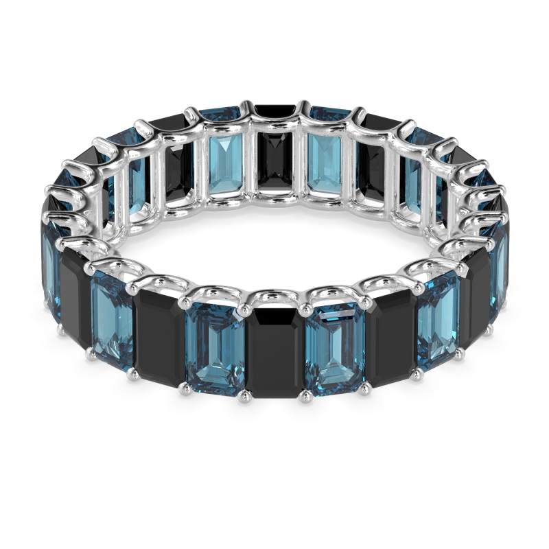 Eternity Emerald Cut U Prong Caila Band