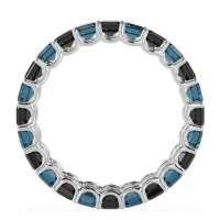 Eternity Emerald Cut U Prong Caila Band