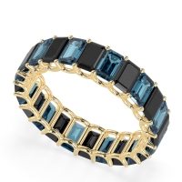 Eternity Emerald Cut U Prong Caila Band