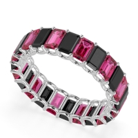 Eternity Emerald Cut U Prong Caila Band