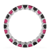 Eternity Emerald Cut U Prong Caila Band