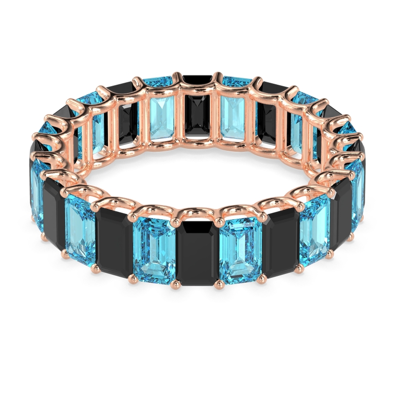 Eternity Emerald Cut U Prong Caila Band