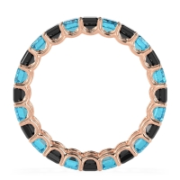 Eternity Emerald Cut U Prong Caila Band
