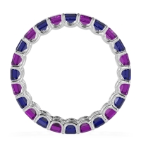 Eternity Emerald Cut U Prong Caila Band