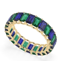Eternity Emerald Cut U Prong Caila Band