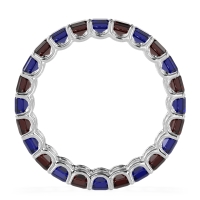 Eternity Emerald Cut U Prong Caila Band