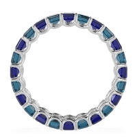 Eternity Emerald Cut U Prong Caila Band