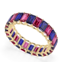 Eternity Emerald Cut U Prong Caila Band