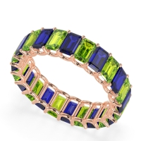 Eternity Emerald Cut U Prong Caila Band