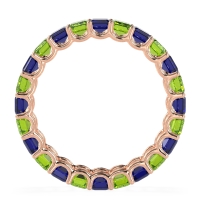 Eternity Emerald Cut U Prong Caila Band