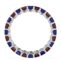 Eternity Emerald Cut U Prong Caila Band