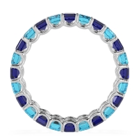 Eternity Emerald Cut U Prong Caila Band