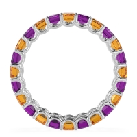 Eternity Emerald Cut U Prong Caila Band