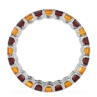 Eternity Emerald Cut U Prong Caila Band