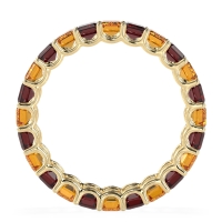 Eternity Emerald Cut U Prong Caila Band
