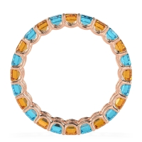 Eternity Emerald Cut U Prong Caila Band