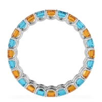 Eternity Emerald Cut U Prong Caila Band