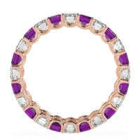 Eternity Emerald Cut U Prong Caila Band