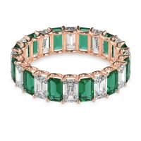 Eternity Emerald Cut U Prong Caila Band