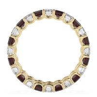 Eternity Emerald Cut U Prong Caila Band