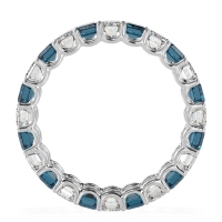 Eternity Emerald Cut U Prong Caila Band