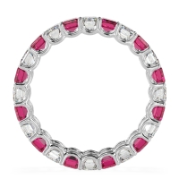 Eternity Emerald Cut U Prong Caila Band
