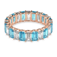 Eternity Emerald Cut U Prong Caila Band