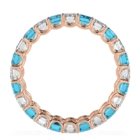 Eternity Emerald Cut U Prong Caila Band