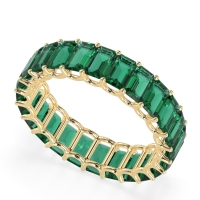 Eternity Emerald Cut U Prong Caila Band
