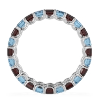 Eternity Emerald Cut U Prong Caila Band