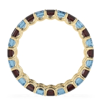 Eternity Emerald Cut U Prong Caila Band