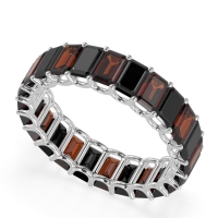 Eternity Emerald Cut U Prong Caila Band