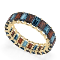 Eternity Emerald Cut U Prong Caila Band