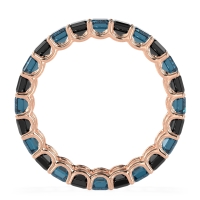 Eternity Emerald Cut U Prong Caila Band