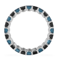 Eternity Emerald Cut U Prong Caila Band