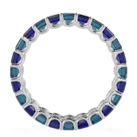 Eternity Emerald Cut U Prong Caila Band