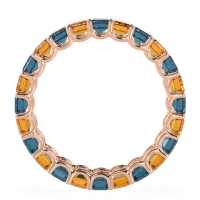 Eternity Emerald Cut U Prong Caila Band