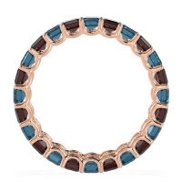 Eternity Emerald Cut U Prong Caila Band