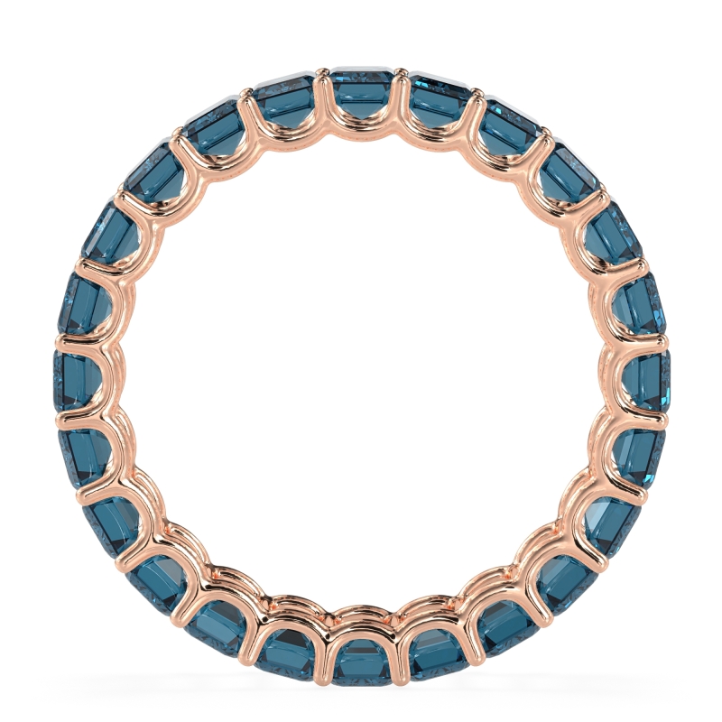 Eternity Emerald Cut U Prong Caila Band