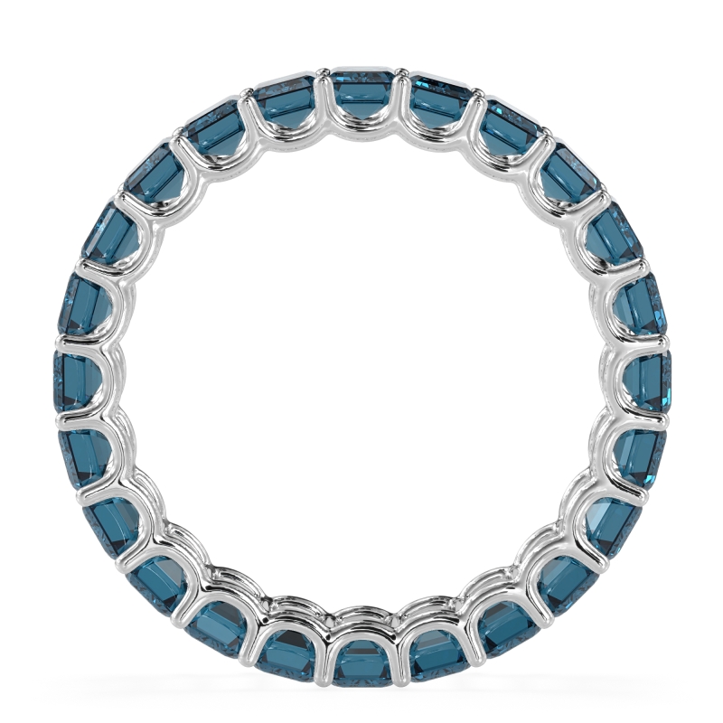 Eternity Emerald Cut U Prong Caila Band