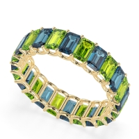 Eternity Emerald Cut U Prong Caila Band