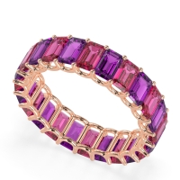 Eternity Emerald Cut U Prong Caila Band