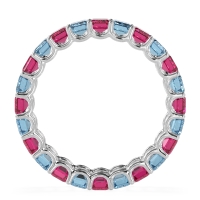 Eternity Emerald Cut U Prong Caila Band