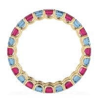 Eternity Emerald Cut U Prong Caila Band