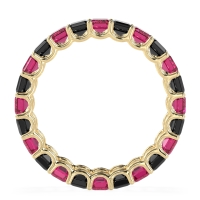 Eternity Emerald Cut U Prong Caila Band
