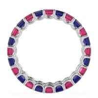 Eternity Emerald Cut U Prong Caila Band