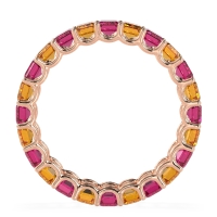 Eternity Emerald Cut U Prong Caila Band