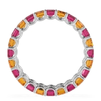 Eternity Emerald Cut U Prong Caila Band